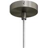 creative cables Kit rosone per lampadario da soffitto linea Mini (serracavo cilindrico, metallo titanio satinato, Ø 83 mm, 1 foro) - Fissaggio per lampadari e sospensioni singole