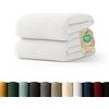 Blumtal Asciugamani Bagno, Set Asciugamani Super Assorbenti, 100% Cotone Certificato Oeko-Tex 100, 2 Asciugamani (50x100cm), Bianco
