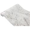 DecoMeister Pellicola Adesiva per Mobili 90x210 cm - Carta Adesiva Effetto Pietra per Rivestimento Mobili Cucina, Tavoli e Armadi - Pellicola Decorativa Lavabile in PVC - Marmo Grigio Chiaro
