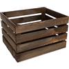 Creative Deco Cassetta in Legno Marrone VENGE 50x40x30 | Grande, Cassette Legno, Scatola Porta Oggetti per Giochi e Vestiti | Cassetta Legno Vintage Decorazione in Legno Contenitore Portaoggetti