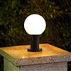 Mengjay Impermeabile Giardino Cancello Parco Paesaggio Lampione stradale Recinzione Stigma Prato Lampione Lampioncino,E27 Paletto da Esterno Alluminio Luce a Colonna Impermeabile Patio (∅15CM)