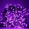 Luccika Stringa Catena di luci Natale a LED Professionale, MaxiLed da 8mm, Flash, per Giardini Negozi Bar, Esterno (Viola con Flash Bianco Ghiaccio, 10 Metri - 100 LED)
