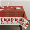 Vionara Home Tovaglia Natalizia in 100% Cotone, Stampa Digitale ad Alta Definizione, Rettangolare per 6, 12, 18, 24 Persone, Copritavolo di Natale, Made in Italy (Magia, x12 (140 x 240 cm))