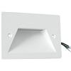 UNIVERSO Segnapasso led a incasso 3W per cassetta scatola 503 220V applique luce soffusa per esterno IP65 lampada da muro parete bianco grigio (Bianco - luce naturale)