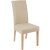 HOME ZEN HOUSEHOLD LINEN COPPIA VESTO HOME ZEN VESTISEDIA COPRISEDIA ELASTICIZZATO COPRI SCHIENALE E SEDUTA ANTIMACCHIA WATERPROOF MILLERIGHE TINTA UNITA PER SALA PRANZO CUCINA MODERNO HOTEL RISTORANTE Panna