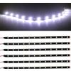 Qasim 6Pcs 12V Led striscia bianca 30cm Led flessibile impermeabile per auto decorazione interna & esterna leggera moto barca