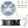 MAKA change your life quality MAKA Striscia LED COB 24V Bianca Adesiva IP20 per Interni - 15W/m - 420 LED/m - 1500 Lumen/m - Trasformatore 200W - Sottile 7mm - Ideale per Cucina, TV - Dimmerabile (Luce fredda 6500K, 10 metri)