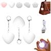 HItianya Luce con sensore tattile per borsa Love Wallet, Luce luminosa ricaricabile per borsa, Lampada a forma di cuore per borsa, Luces istantanea con un tocco (3, Cuore A)