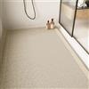 Surwin Tappetino da Doccia Antiscivolo, Tappetino da Bagno in Luffa PVC Morbido Lavabile Moderno Beige Minimalista Tappeto Bagno ad Asciugatura Rapida con Fori di Drenaggio (Stile12,80x120cm)
