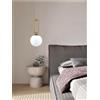 Kovalmax® Lampadario a sospensione sfera inplastiva pvc attacco g9 bronzo stile moderno a96