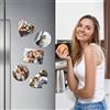 HOBULL Calamite Frigorifero Magnete Personalizzato con Foto, Magneti Flessibili Foto Album Personalizzabile per Frigorifero, Decorazioni Regalo Personalizzato per Coppie, Natale, San Regalo, Natale (5pz)