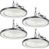 Viugreum Faretto LED UFO 500W 4 Pack, 50000LM Lampada da Officina, 6500K Bianco Freddo Lampada Led UFO Impermeabile IP65 con catenella e gancio per Garage, Officina, Fabbrica, Parcheggio, Stadio