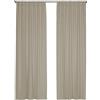 Domus&Trend - Tende per Interni Casa, B&B, Negozi, Uffici Semifiltranti in Lino, 1 Pannello 140x320 Tende Camera da Letto Cucina Soggiorno Moderne a Passanti Nascosti, Tenda Leggera 100% Made in Italy