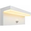 TEKHOME Applique LED da Esterno con Sensore di Movimento, 10W 1000LM CCT 2700K-6500K, Lampada da Parete Impermeabile Moderna in ABS+PC, per Giardino, Balcone e Ingresso - Bianco/Nero (BIANCO)