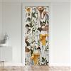 Loussiesd Simpatico MushDecordella porta Tenda 86 x 203 cm Funghi Fumetti Tenda per porta Privacy Kawaii Fungus Room Divisore Tenda Copertura Della Tenda Funghi Selvatici Trattamenti Della Finestra