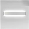 Mjsdjof Lampada da parete a strisce metalliche in alluminio, applique da parete moderne con illuminazione su e giù a LED, applique da parete lunghe in argento, lampade da parete minimaliste nordiche p