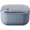 OMADA Contenitore Ermetico per Alimenti 2L Dimensioni 19,5x19,5xH10,5 cm | Porta Pranzo con Coperchio Trasparente, Idoneo a Frigo e Lavabile in Lavastoviglie, Chiusura Ermetica, Collezione Pull Box