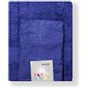 Bassetti - Set Asciugamani Da Bagno Viso e Bidet Coppia Asciugamani con Ospite | 60x110 + 40x60 | Col. DA - Blu