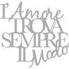 Declea Scritta in Legno da appendere l'Amore trova sempre il Modo, Decorazione murale in Legno d'amore per la casa, soggiorno, camera - Design Declea