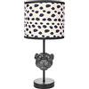 Brubaker Lampada da Tavolo o da Comodino Leopard - Lampada da Tavolo con Base in Polyresina e Paralume in Tessuto - Altezza 40 cm, Nero Beige Punteggiato