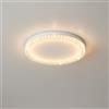 maolo Plafoniera LED 80W Moderna Ø48cm con Cornice Effetto Cristallo | 7200 Lumen | Luce CCT Selezionabile 3000K 4000K 6500K | Design Elegante per Soggiorno, Camera, Hotel, Sala da Pranzo