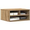 vidaXL Supporto per Stampante Rovere Artigianale 49 x 40 x 22.5 cm, Supporto per Stampante Moderno, Arredamento in Legno, Design salvaspazio, Organizer Compatto e Pratico