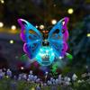 Generic Luci a Farfalla Solari Appendibili, Luce LED da Giardino all'aperto Decorativa Impermeabile, Decorazioni Uniche per Regali di Compleanno per Sorelle e Giardinaggio