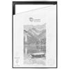 CLAMARO SFR35 Cornice con giunti nascosti per tela da 80x121 cm | Nero Argento | Cornice in legno MDF per tele a telaio incl. appendiabiti e materiale di montaggio