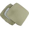 Russo Tessuti 6 Cuscini Sedie Cucina Coprisedia Imbottiti Tinta Unita Vari Colori Elastico-Beige