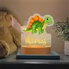SOULSIS Luce notturna a forma di dinosauro personalizzata, luce notturna a led in acrilico per ragazzi di dinosauro, arredamento per camera da letto per bambini, regali per la camera dei ragazzi