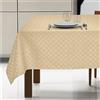 Corredocasa Tovaglia da Tavola Antimacchia No Stiro Idrorepellente in Tessuto Impermeabile Facile da Pulire e da Lavare Ottima qualità Varie Misure Vari Colori (Beige, 18 Posti 140x360 cm)