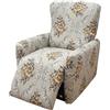 WWQQKJ 4-Pezzi Copripoltrona Relax Reclinabile Universale, Moderna Fodere Copripoltrona Reclinabile 1 Posto Elasticizzato Lavabile Rimovibile,Copertura per Poltrona Reclinabile(Color 15)