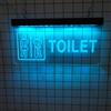 REWIS Divertenti insegne al Neon a LED per Toilette, luci al Neon alimentate Tramite Spina, per Bar, Centri Commerciali, Hotel, bagni, Decorazioni da Parete, insegne Luminose,Ice Blue,40x20cm