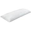 Fabe | Cuscino Classico Lungo 110, Cuscino per Letto Una Piazza e Mezza, Antimicrobico e Batteriostatico, Imbottitura Ipoallergenica, Dotato di Due Federe in Cotone Percalle, 45x115x13h, 1250g