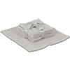 Casatessile Lavette Colorate Set 6 Pezzi 30x30 cm Lavette Bagno 30x30 per Neonato o Ospiti - Grigio Chiaro