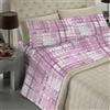 BANZAII TEXTILE INNOVATOR ONLINE Banzaii - Completo Lenzuola Matrimoniale In Microfibra Made In Italy Con Angolo h 30 cm Gaia Rosa