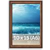 Victor cornice portafoto "David" marrone 10x15 cm - profilo: 14 x 17 mm - vetro acrilico - design moderno - decorazione shabby chic