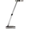 MAUL LED Lampade da scrivania MAULpuck (nero) | testa orientabile, luce diurna per focus, base stabile salva scrivania, compatta pieghevole, sorgente sostituibile