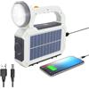 Mediawave Store - Lampada Portatile Con Pannello Solare Luce D'Emergenza Multifunzione, Strobo, Faro da Campeggio Ricaricabile USB ed Energia Solare, Power Bank, Luce, Sicurezza, 10 ore