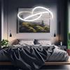 Arcadia Lampadario Led Soffitto a Sospensione Moderno con Luce Calda e Fredda Dimmerabile, Telecomando e App per Cellulare - Lampadario Camera da Letto, Soggiorno, Cucina e Cameretta - 4100 LM 50 Cm