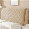 AYUOEODM Copri Testiera Letto Matrimoniale Imbottita Tortora,copritestiera Matrimoniale/singolo/una Piazza E Mezza Microfibra Marrone,elasticizzata Trapuntata Cuscino Copertura ( Color : Brown , Size : 190cm(7