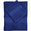 CA' D'ORO Asciugamano da bagno, Set di due asciugamani da bagno Viso e Ospite 100% cotone, Linea Diamante, peso 500gr/mq. (Royal)