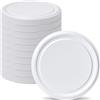 Pullmer Coperchi per bicchieri da 110 mm, tappo a vite, coperchio Twist-Off (bianco, 10 pezzi)