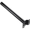 MF artSHOP Palo Per Lampione Solare 48 Cm Staffa Nera Per Lampione Stradale Supporto Per Faro Led Da Esterno Palo per Antenna TV Braccio Per Muro Parete