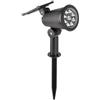 casstaly 9 LED Faretti Solari Esterni Luci di Paesaggio Solare IP65 Impermeabile Luminosità Regolabile per Giardino Yard Luce Calda