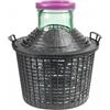 mille idee Damigiana 10 Litri Bocca Larga con Rivestimento in plastica con Tappo in plastica