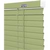 Generico Veneziana in Alluminio su Misura 45 60 70 95 110 125 130 145 150 160 180 195 200 210 cm, 25 mm Lamelle Tenda Orizzontali, Tende Veneziane da Interno Esterno per Finestre(Fruit Green)
