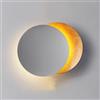 FVPJUXSG Lampada A Parete A Led Eclipse Solare, Luce Moderna Moderna A 360 °, Luce A Tre Colori Per Camera Da Letto, Corridoio, Scale, Soggiorno, Capezzale, Arredamento T(Size:25cm/9.84in,Color:Bianco grande)