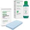 AMG Shop Online SET 3 PANNI LAVAPAVIMENTI Universale Soft MF600 ORIGINALE + Detergente KOBOCLEAN per Folletto Pulilava SP7s, SP600 e SP600S - Ricambi Folletto per Pavimenti Delicati, Cotto, Ceramica, Granito