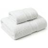 NARCISO Set Asciugamani Bagno Viso e Bidet 2 Pezzi (1 Viso 50x100cm e 1 Bidet 40x60cm) Ogni Asciugamano è Realizzato in Spugna di Cotone Alta Assorbenza, Morbido e Resistente all'Usura (Bianco)
